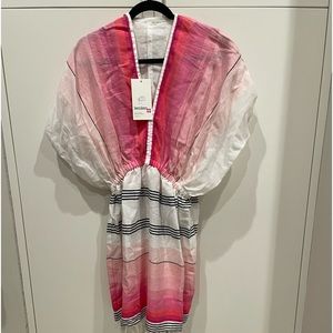 Lemlem Pink and White Dress